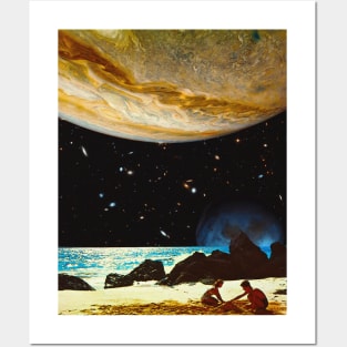 Jovian Beach - Space Aesthetic, Retro Futurism, Sci-Fi Posters and Art